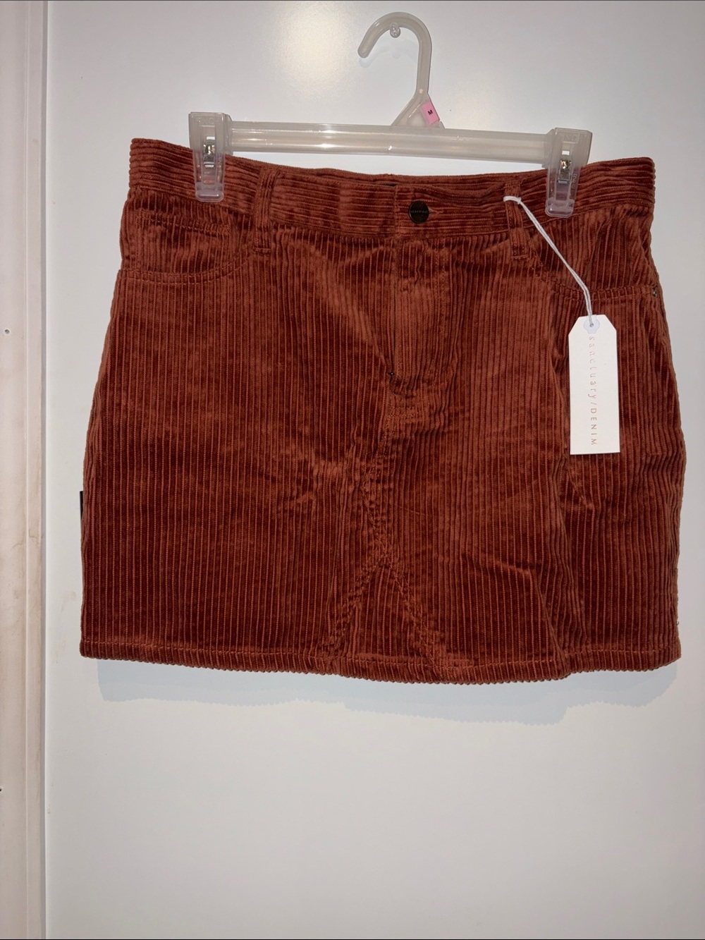 Sanctuary Rust Brown Corduroy Mini Skirt